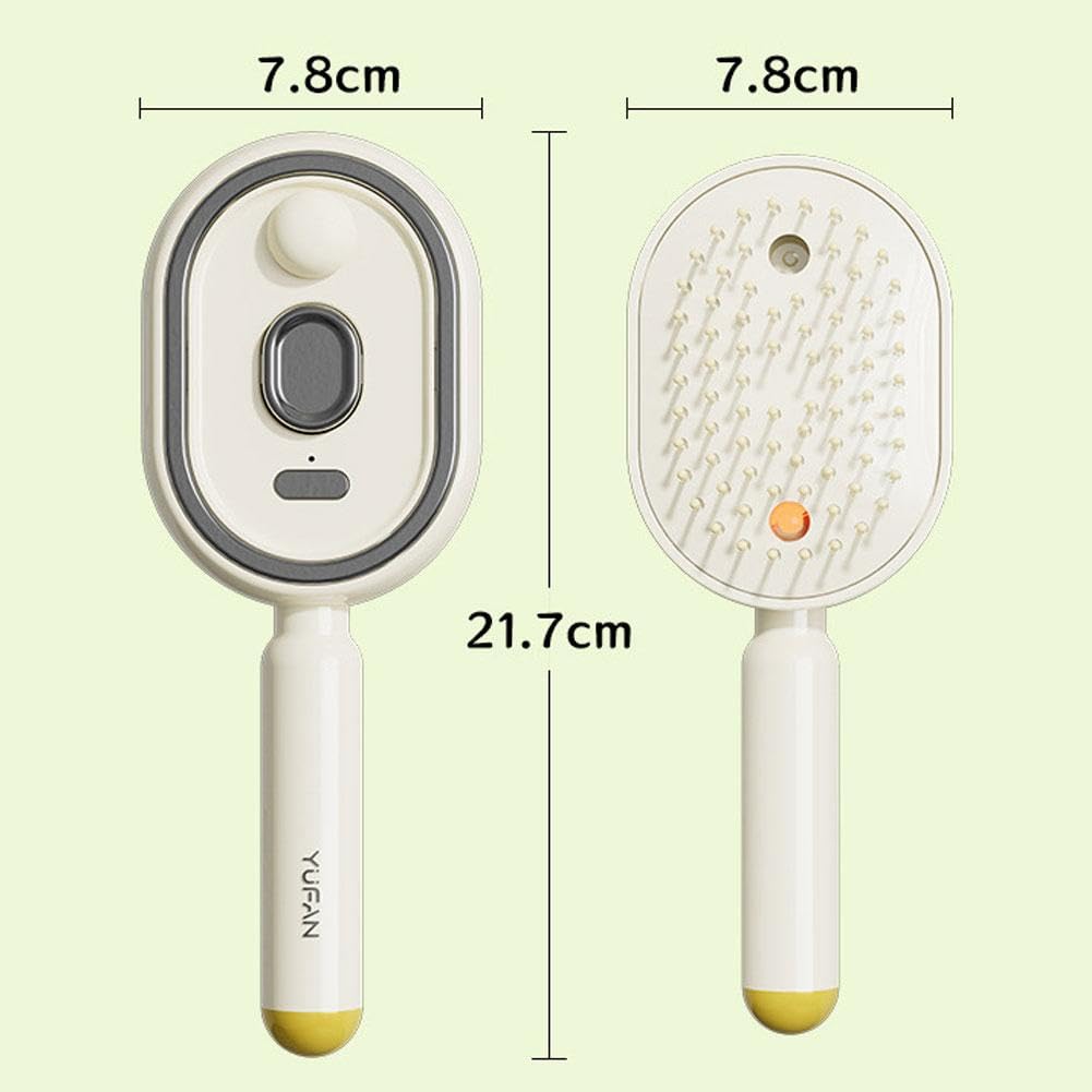Revitalize Your Hair with the Electric Spray Air Cushion Massage Comb - 2-in-1 Misting Brush for Nourishing Care and Scalp Relaxation in Pink