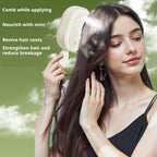 Revitalize Your Hair with the Electric Spray Air Cushion Massage Comb - 2-in-1 Misting Brush for Nourishing Care and Scalp Relaxation in Pink