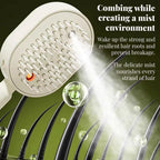 Revitalize Your Hair with the Electric Spray Air Cushion Massage Comb - 2-in-1 Misting Brush for Nourishing Care and Scalp Relaxation in Pink