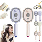 Revitalize Your Hair with the Electric Spray Air Cushion Massage Comb - 2-in-1 Misting Brush for Nourishing Care and Scalp Relaxation in Pink
